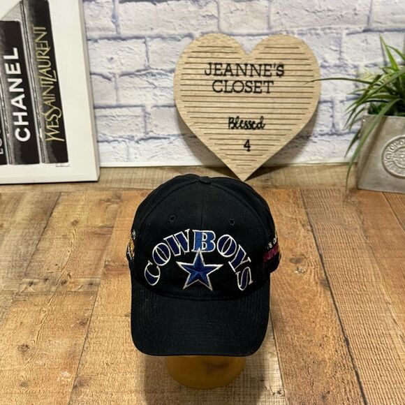 Dallas Cowboys ANNCO Vintage NFL Super Bowl Champions Patches Snapback Cap Hat - Picture 10 of 15